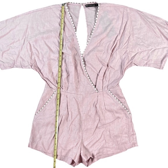 Vix Paula Hermanny size Xs light pink Marion mini jumper with white accents - Picture 9 of 13